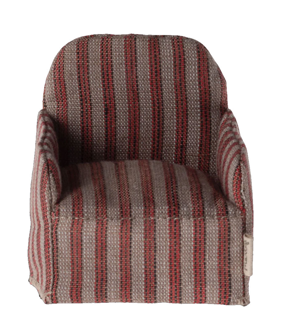 Maileg Maileg chair for the mice / stripe print