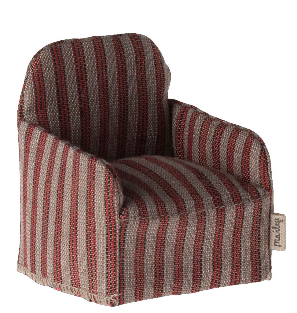 Maileg Maileg chair for the mice / stripe print