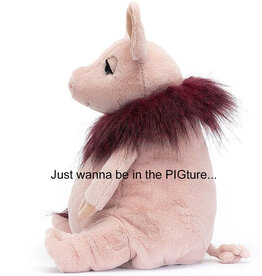 Jellycat knuffels Jellycat Glamorama Schwein