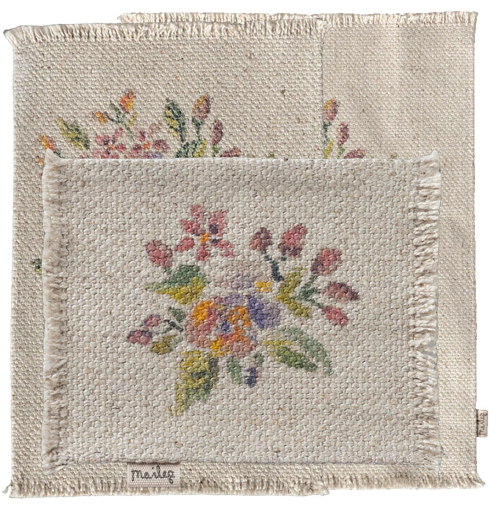 Maileg Maileg gebloemde vloerkleed medium