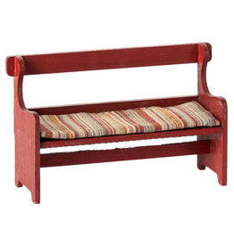 Maileg Maileg bench for the mice / red