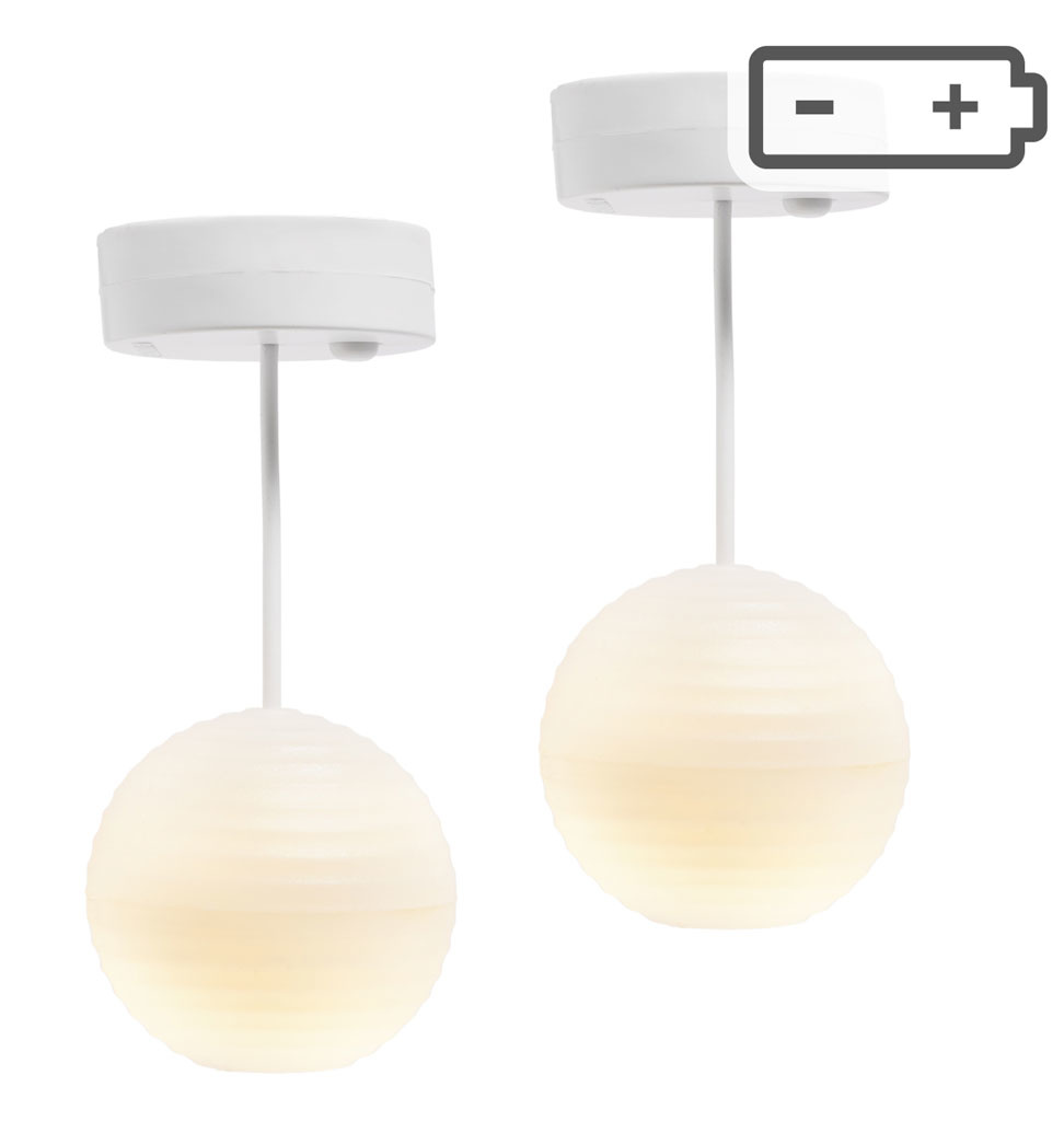 Lundby Lundby Chinese hanglampen voor het poppenhuis set van twee met ledverlichting