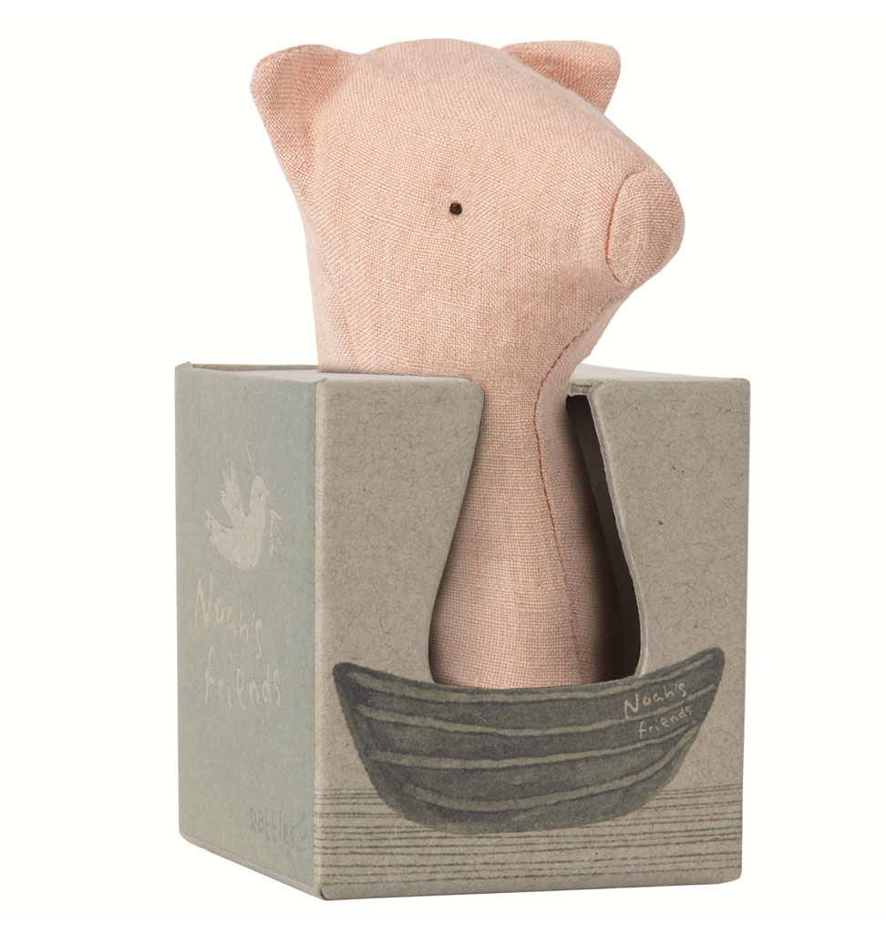 Maileg Maileg Noahs Freunde rasseln Schwein