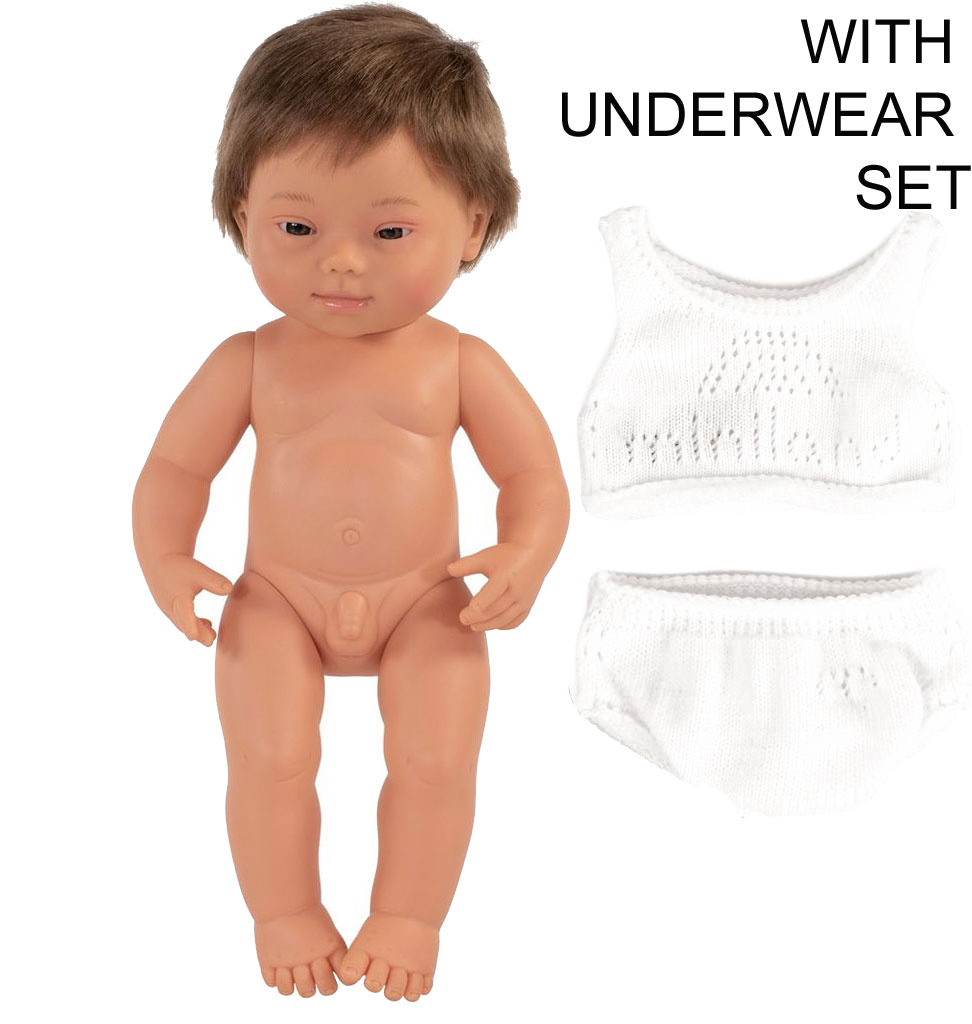 Miniland poppen Miniland doll boy with Down Syndrome 38 cm / without packaging box