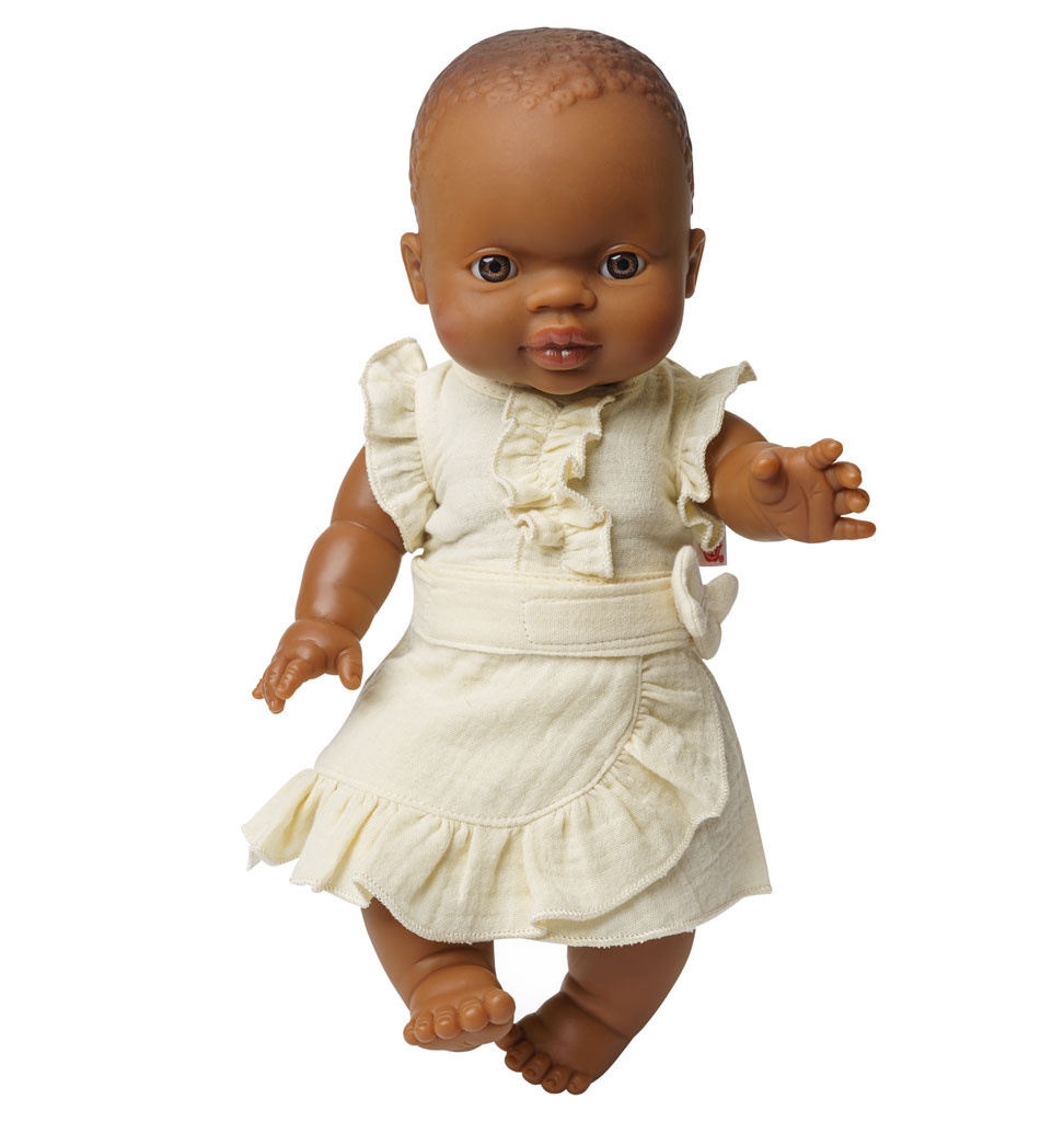 Heless Heless wrap skirt with top for the Gordi dolls / ecru