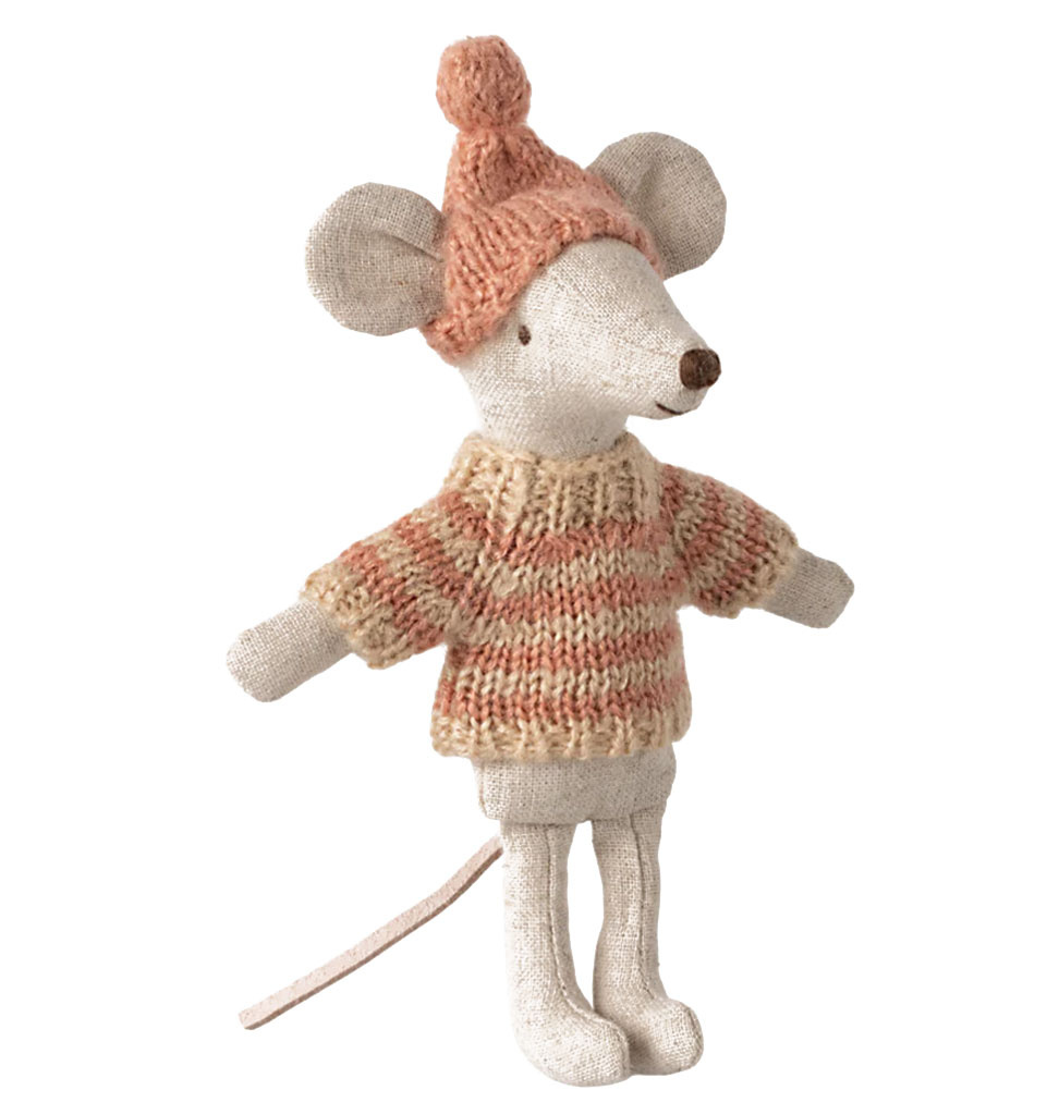Maileg Maileg knitted sweater and hat for Big Sister mouse