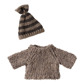 Maileg Maileg gebreide sweater met muts voor Big Brother muis