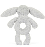 Jellycat knuffels Jellycat Schüchternes Hasenrasselchen / Silber