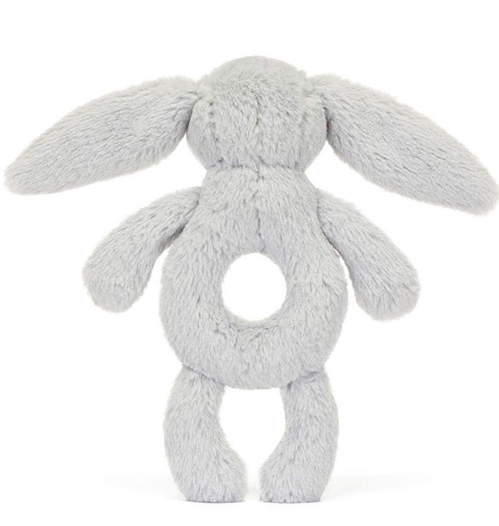 Jellycat knuffels Jellycat Bashful bunny rattle / silver
