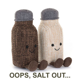 Jellycat knuffels JellycatAmuseables Rocksy Salt & Miller Pepper
