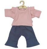 Hollie Hollie-Kleidungsset für Gordi-Puppen / Schlagjeans mit rosa Hemd