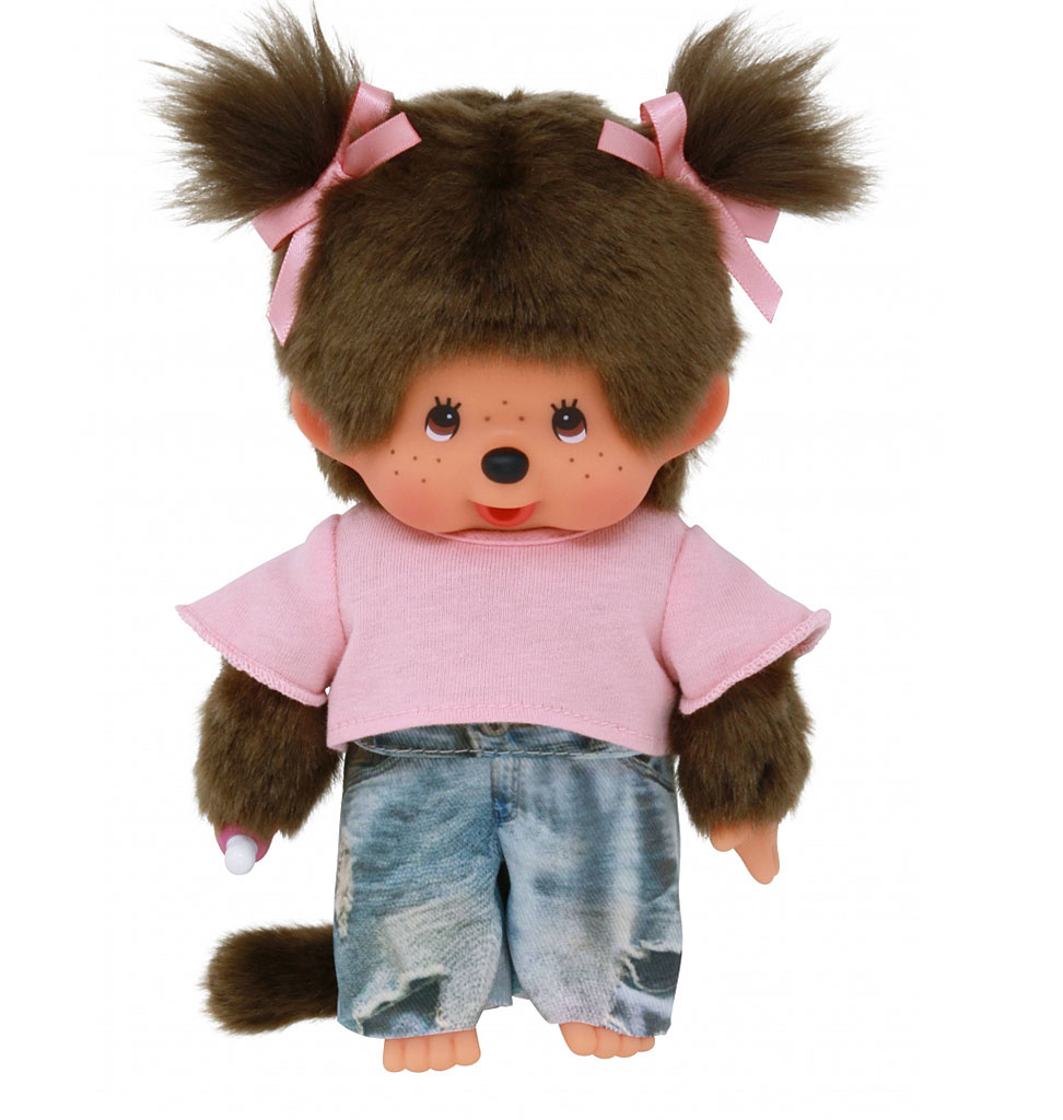 Monchhichi-Mädchen-App mit Straßenmode