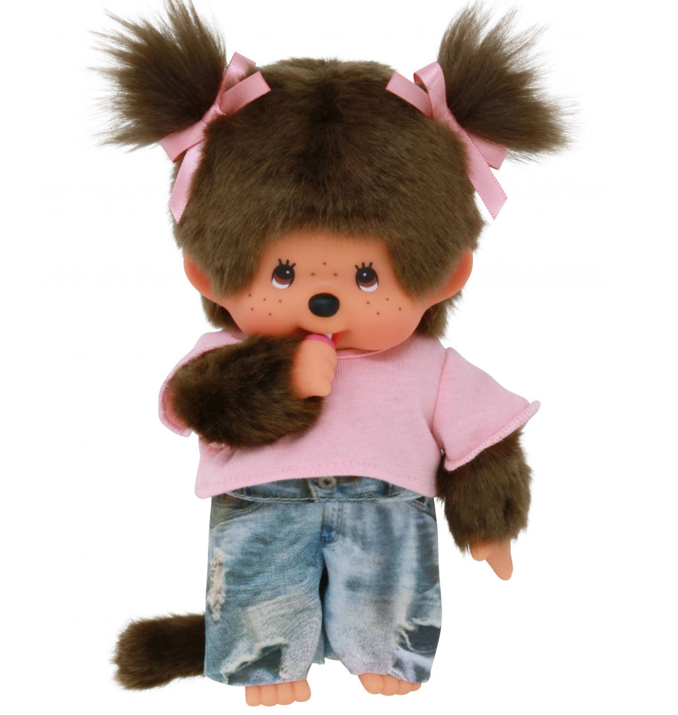 Monchhichi-Mädchen-App mit Straßenmode