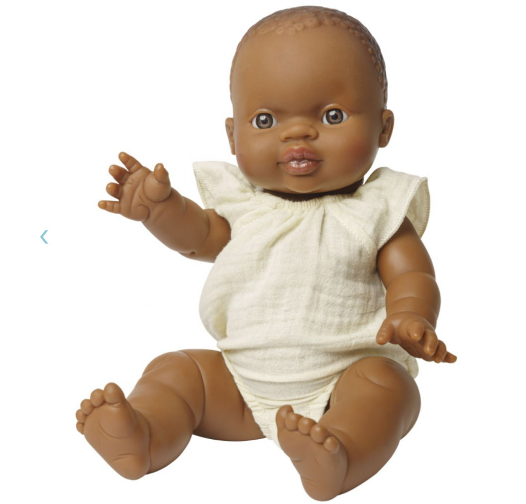 Heless Ärmelloser Strampler für Gordi-Puppen / Farbe Ecru