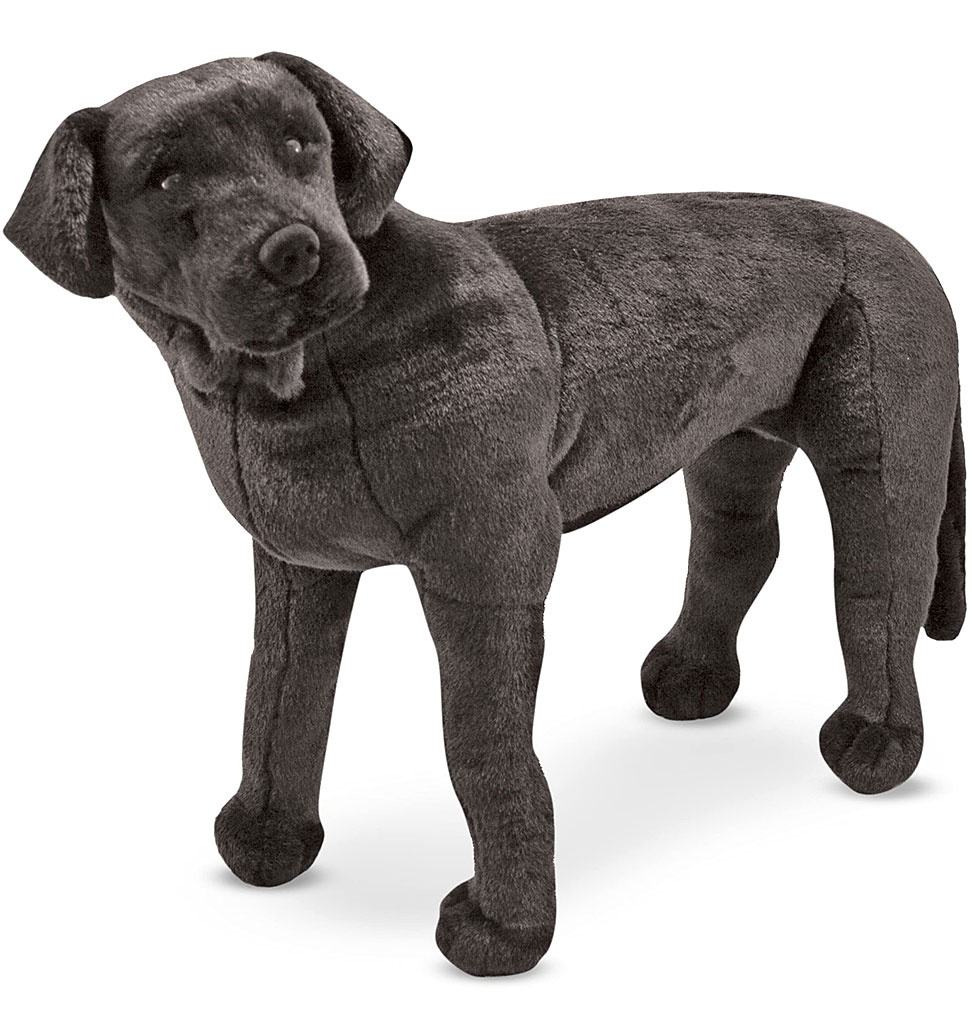 Melissa & Doug knuffels Melissa & Doug, lebensechtes Plüschspielzeug „Labrador Retriever“ in Schwarz