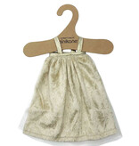 Minikane  Minikane Amigas Puppenkleid aus Samt, Gold, mit Minikane Kleiderbügel