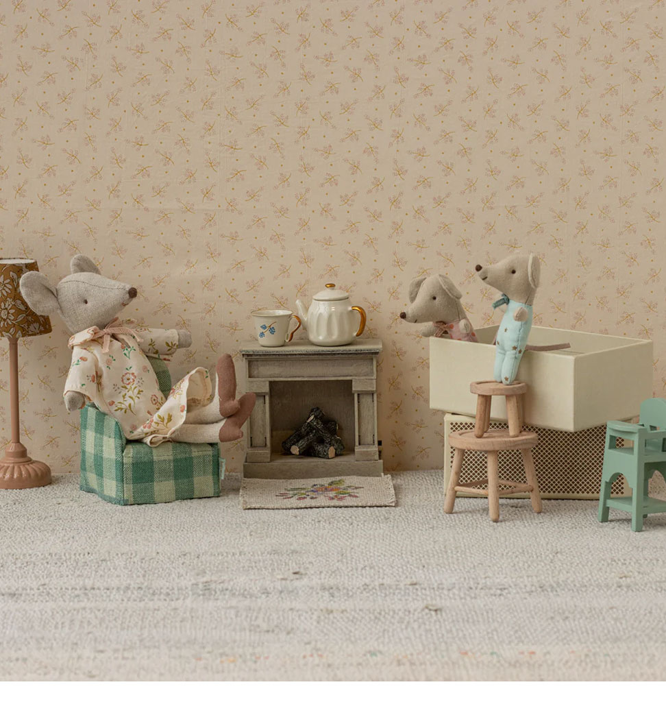 Maileg Maileg twin mice in matchbox with bedding / collection 2025