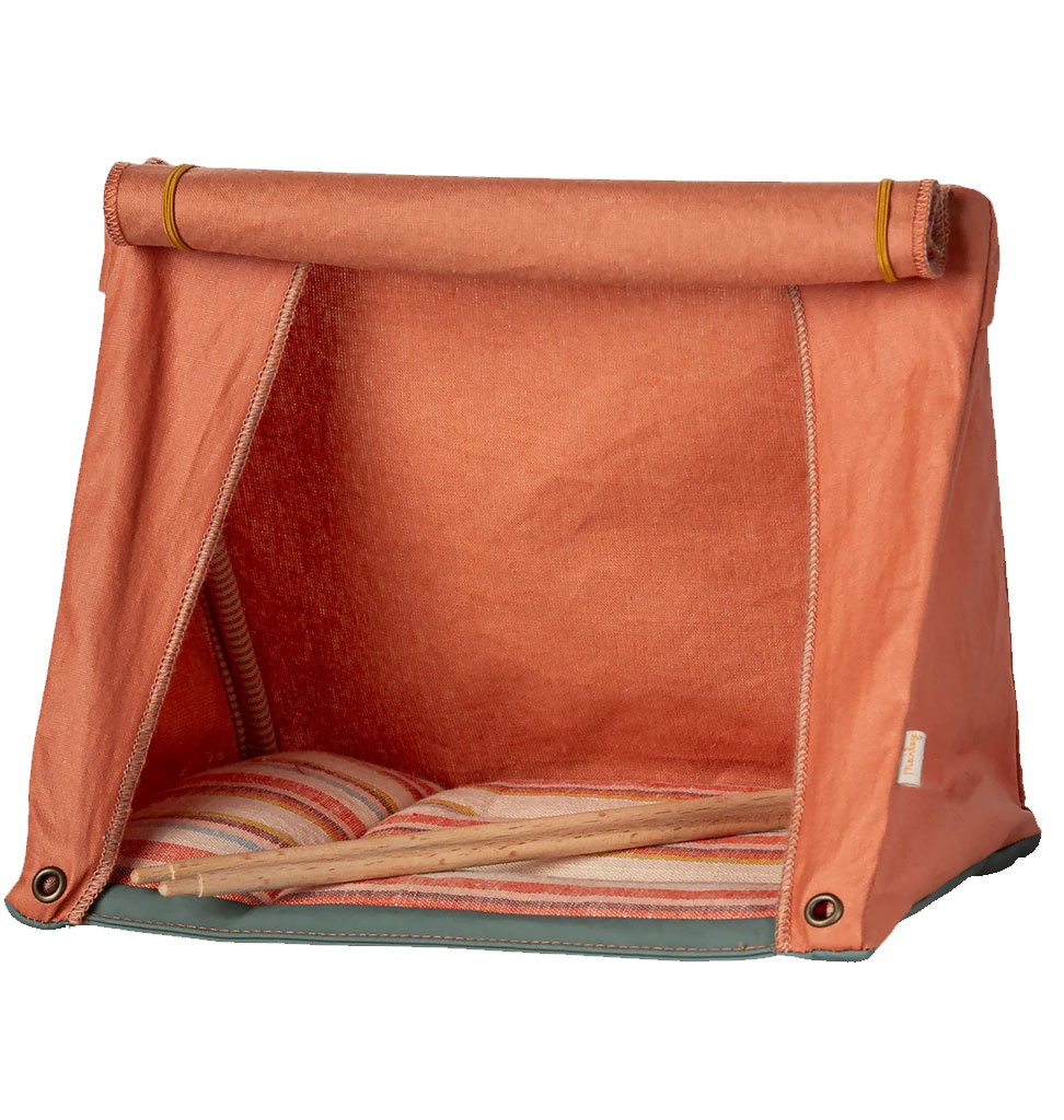 Maileg Maileg Happy camper tent for the mice / orange / 2025 collection