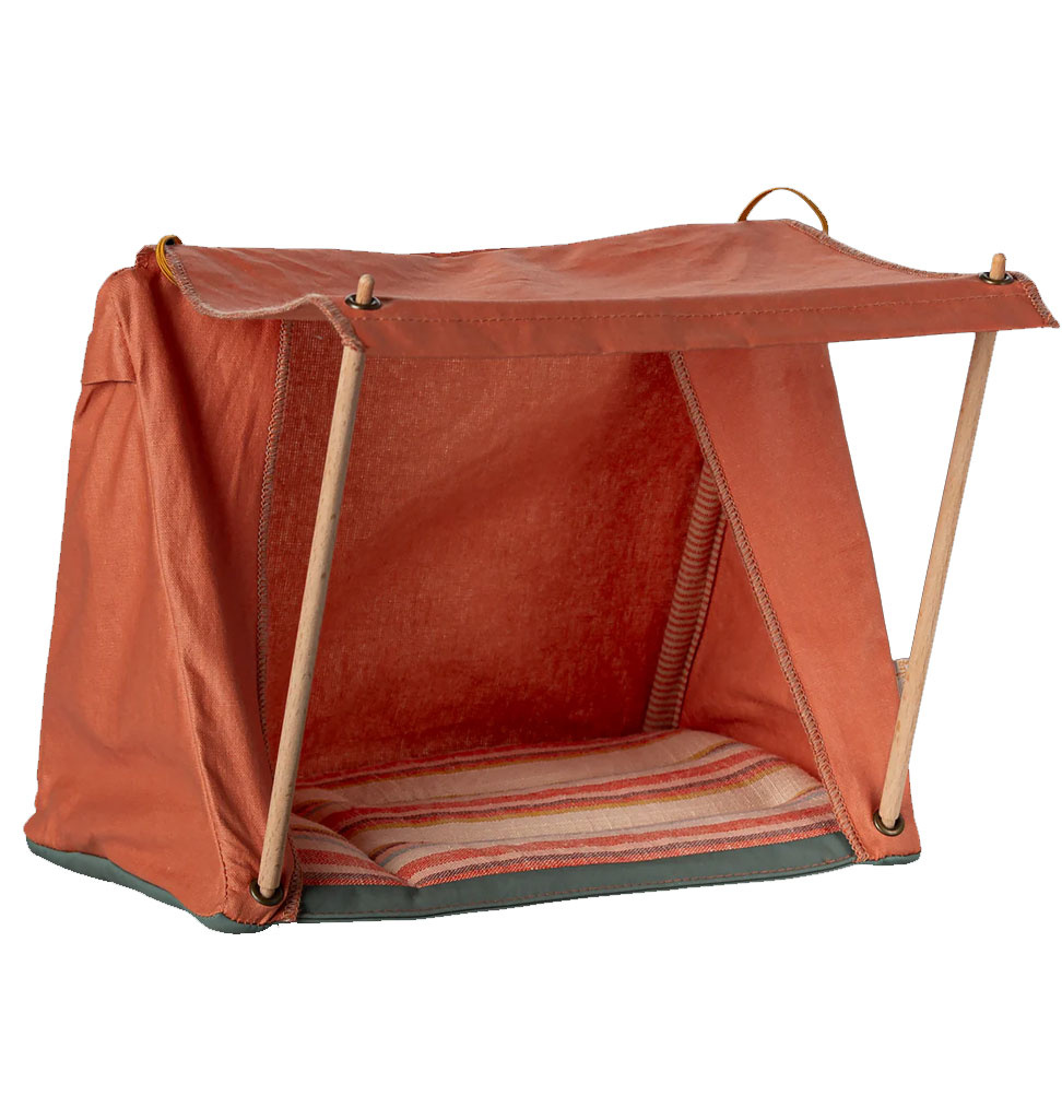 Maileg Maileg Happy camper tent for the mice / orange / 2025 collection