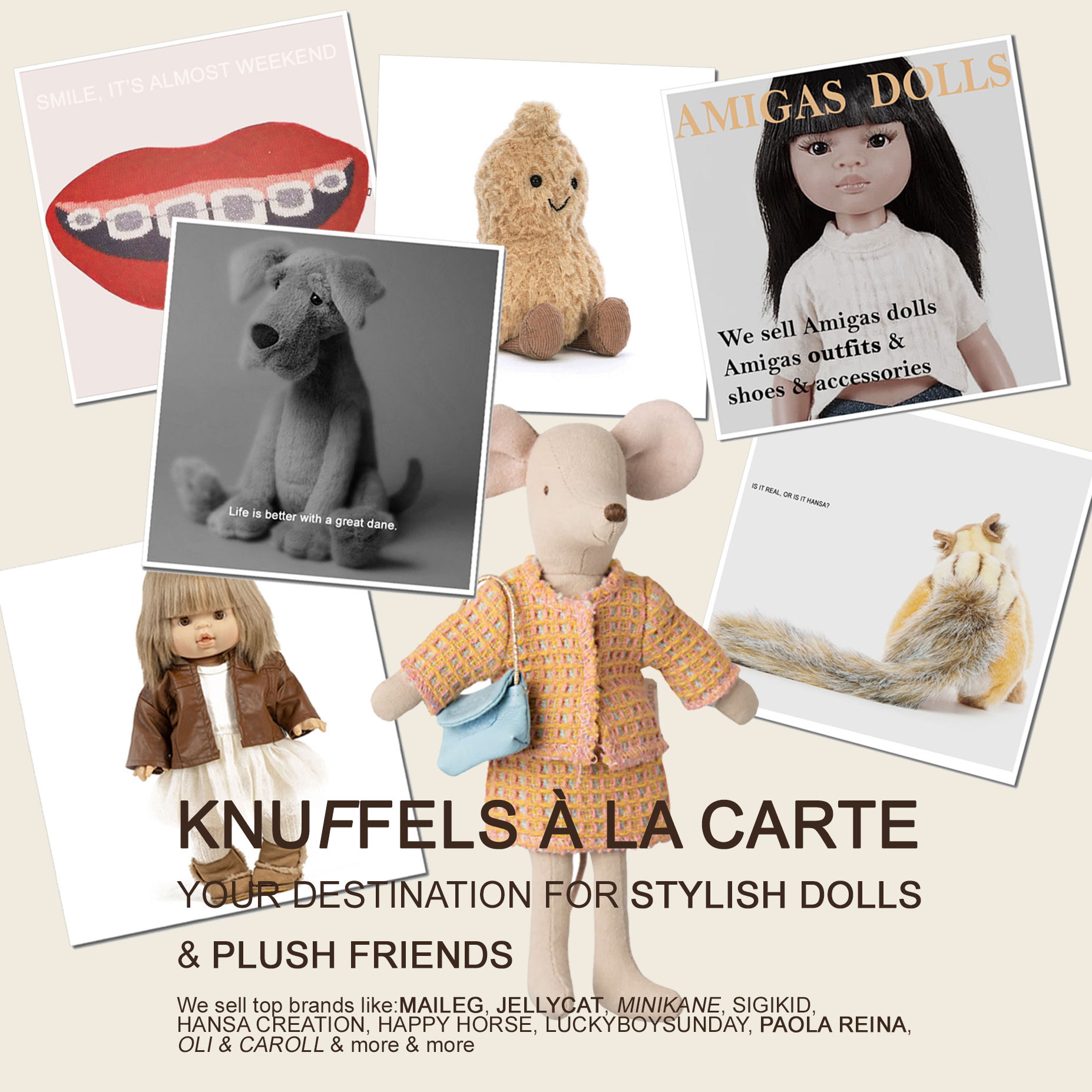 Hansa knuffels Hansa Creation squirrel