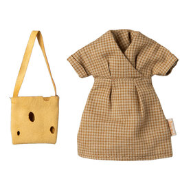 Maileg Maileg Bekleidungsset Mutter Maus / Kleid und Tasche