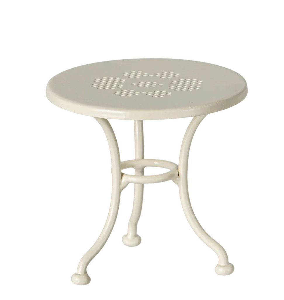 Maileg Maileg café set for the mice / off white / table, bench and chair