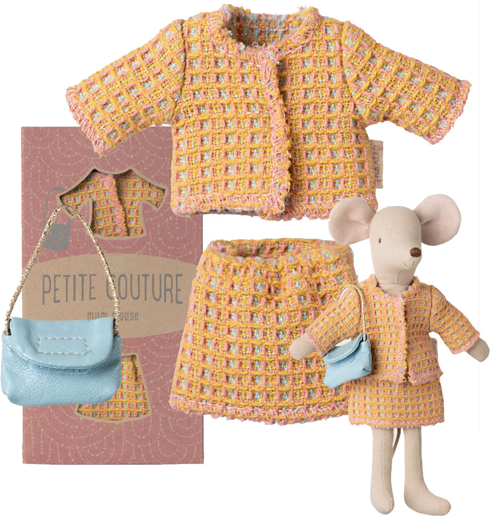 Maileg Maileg Kleidungsset Mutter Maus / Anzug mit Tasche