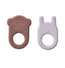 OYOY OYOY set met twee bijtspeeltjes Nelson & Ling Ling Baby Teether