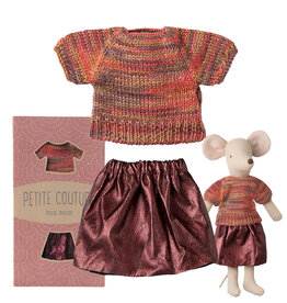 Maileg Maileg Kleidungsset Petite Couture Mutter Maus / Rock und Top
