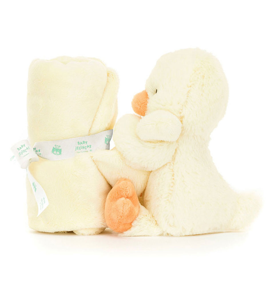 Jellycat knuffels Jellycat Bashful duckling  knuffeldoekje