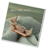 Maileg Maileg vader beach muis met luchtbed