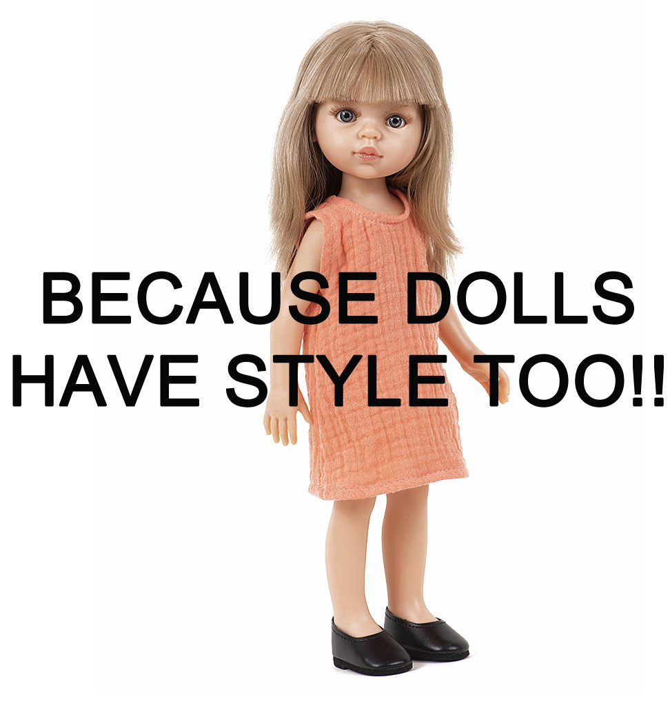 Minikane  Paola Reina black shoes for Amigas dolls