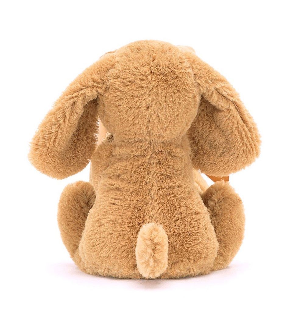 Jellycat knuffels Jellycat Bashful Toffee puppy soother / cuddle cloth