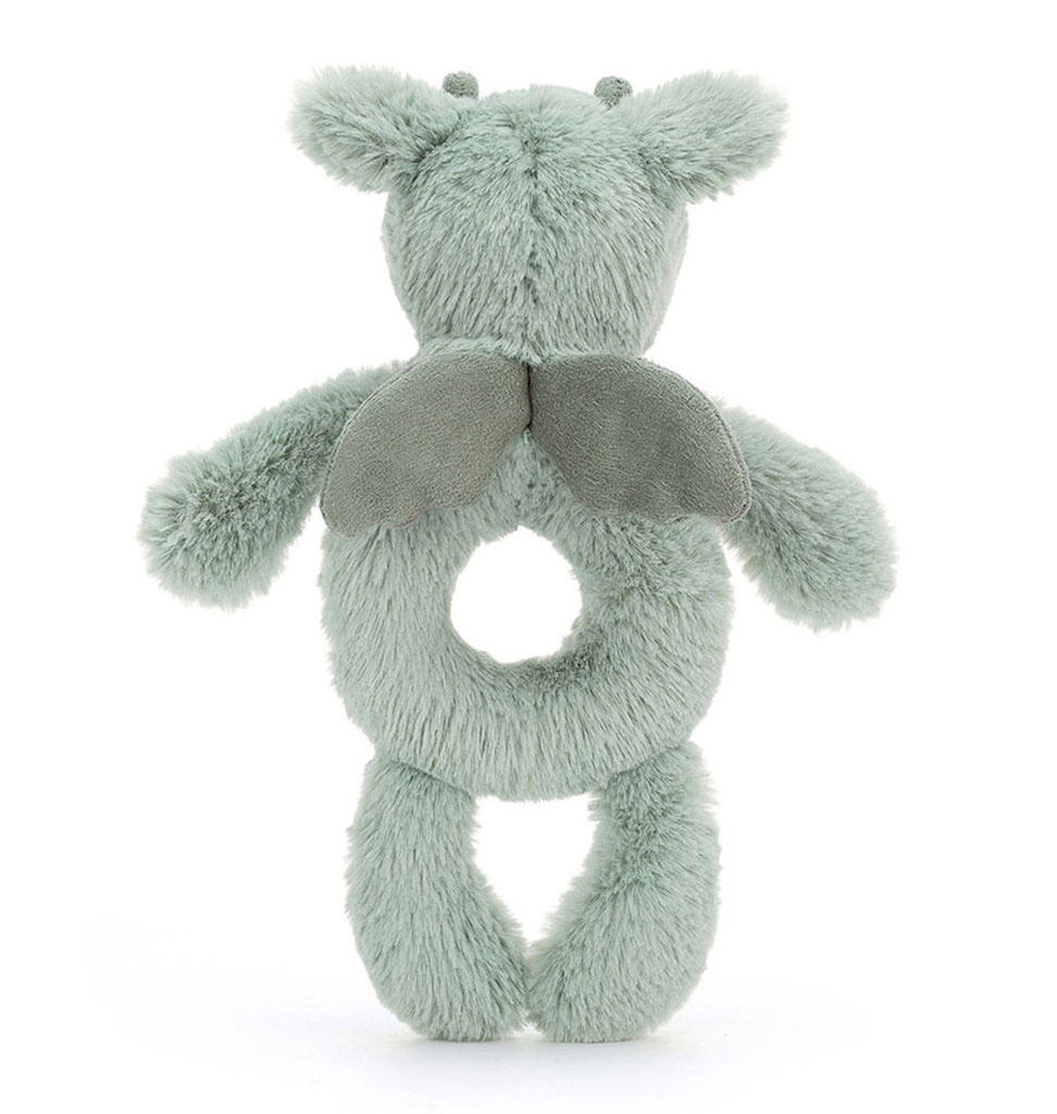 Jellycat knuffels Jellycat Bashful dragon rammelaar