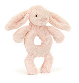 Jellycat knuffels Jellycat Bashful bunny rammelaar / blush