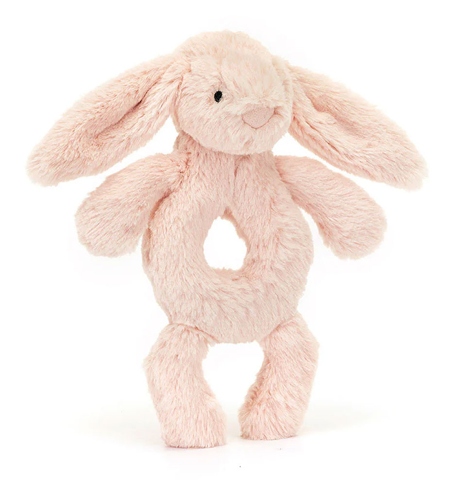 Jellycat knuffels Jellycat Bashful bunny rammelaar / blush