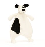 Jellycat knuffels Jellycat Bashful schwarz-cremefarbenes Welpen-Schmusetuch