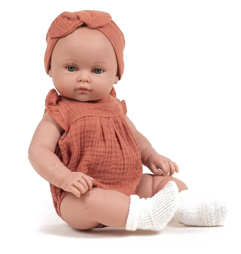 Minikane  Minikane Bambinis baby doll Yaëlle with Minikane clothing set marsala