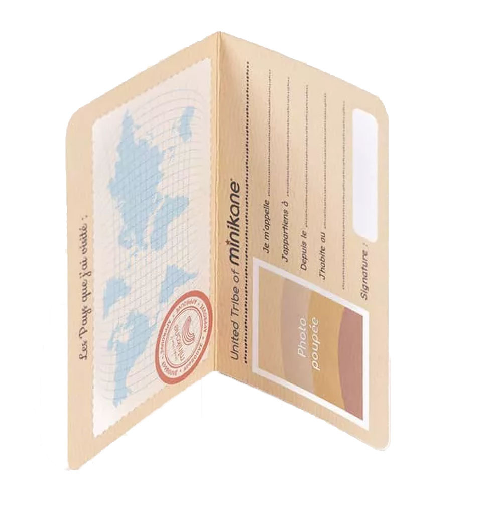 Minikane  Minikane passport for your doll