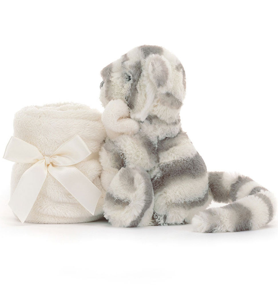 Jellycat knuffels Jellycat Schüchternes Schneetiger-Kuscheltuch