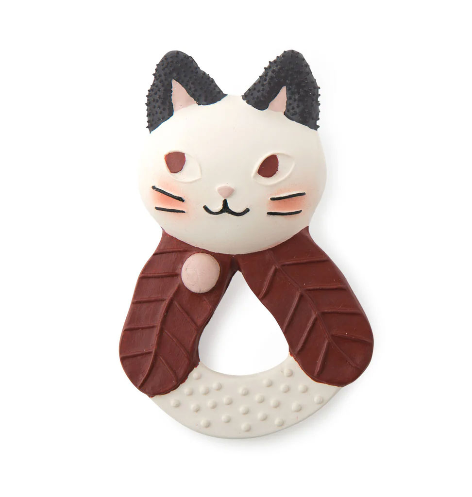 Moulin Roty Moulin Roty teething ring cat /b-choice