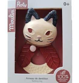Moulin Roty Moulin Roty teething ring cat /b-choice