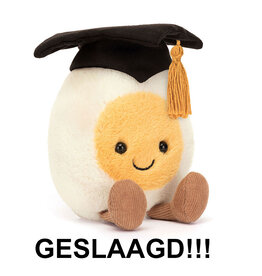 Jellycat knuffels Jellycat Amuseables gekochtes Ei Abschlussfeier / Sonderpreis für die Absolventen