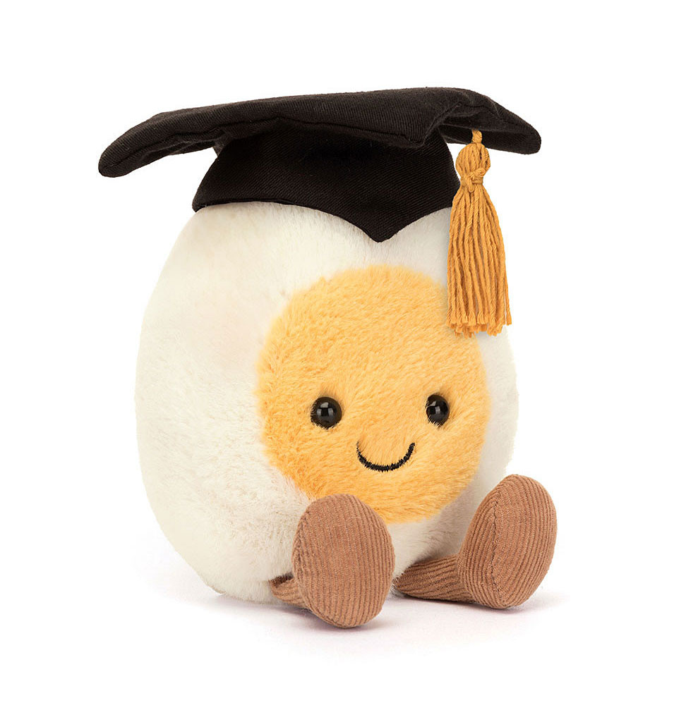 Jellycat knuffels Jellycat Amuseables boiled egg graduation