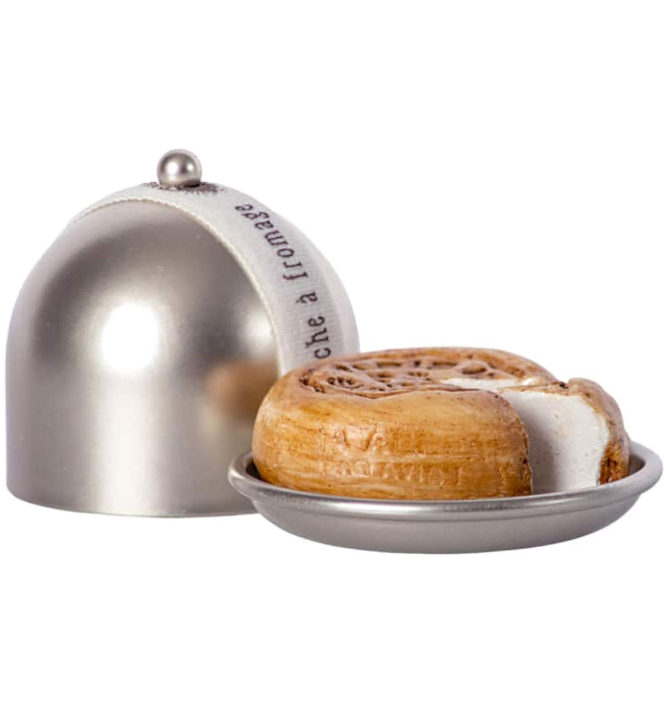 Maileg Maileg cheese dome with piece of cheese for the mice