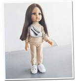 Heless Weiße Sneaker ohne Absatz, geeignet für Amigas-Puppen