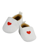 Heless Hausschuhe ohne Absatz mit Herzmotiv / geeignet für Amigas-Puppen