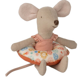 Maileg Maileg Little Sister Beach Maus mit Schwimmring