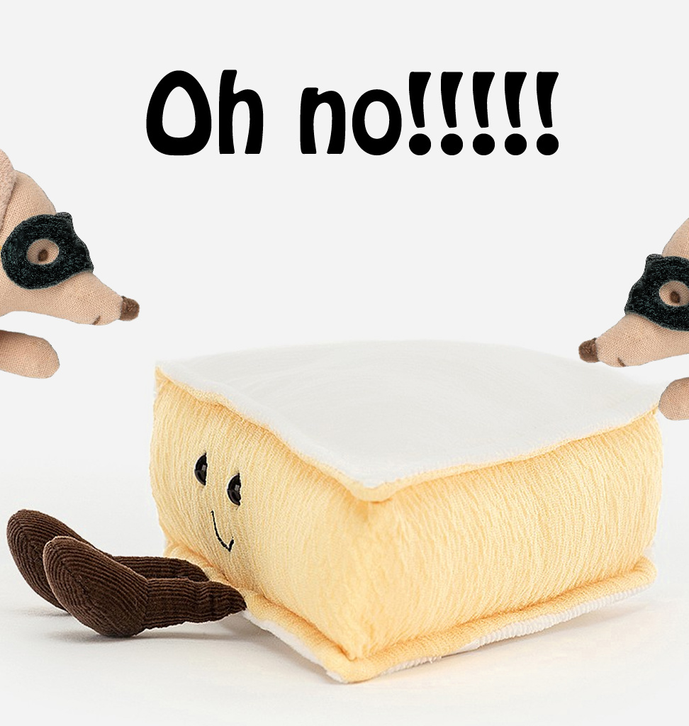 Jellycat knuffels Jellycat Amuseables brie