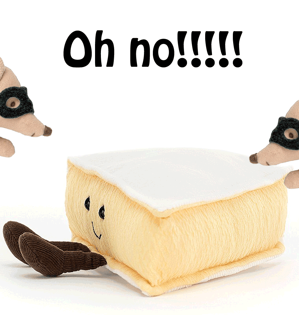 Jellycat knuffels Jellycat Amuseables brie